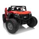 Beach Buggy XL Elbil m/4x24V Motorer + Gummihjul + fjernb  "Sort/Rød"
