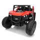 Beach Buggy XL Elbil m/4x24V Motorer + Gummihjul + fjernb  "Sort/Rød"