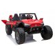Clash Buggy XL Elbil m/4x24V Motorer + Gummihjul + fjernb  "Sort/Rød"