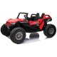 Clash Buggy XL Elbil m/4x24V Motorer + Gummihjul + fjernb  "Sort/Rød"
