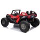 Clash Buggy XL Elbil m/4x24V Motorer + Gummihjul + fjernb  "Sort/Rød"