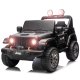 Jeep Wrangler Rubicon Elbil Til 21,6V m/Lædersæde, Gummihjul   "Sort"