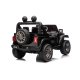 Jeep Wrangler Rubicon Elbil Til 21,6V m/Lædersæde, Gummihjul   "Sort"