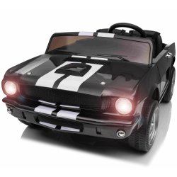 Ford Mustang Shelby GT350 Elbil 21,6V m/Lædersæde, Gummihjul  "Sort"