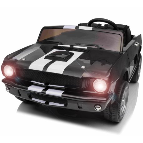 Ford Mustang Shelby GT350 Elbil 21,6V m/Lædersæde, Gummihjul  "Sort"