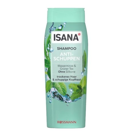 ISANA MEN  Anti-skælshampoo Vandmynte & Grøn Te  300 ml