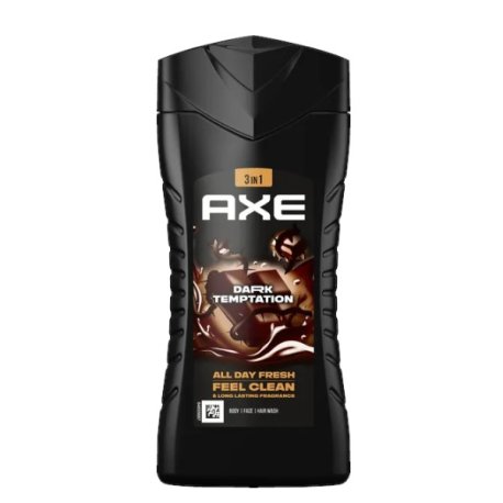 AXE 3-in-1 Dark Temptation Shampoo Til Krop Ansigt og Hår 250 ml