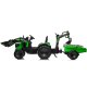 EL Traktor med Frontskovl + Gravekran + Trailer  21,6V   "Grøn"