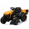 JCB FASTRAC EL Traktor Med Anhænger m/Lædersæde, Gummihjul  "Gul/Sort"