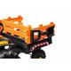 JCB FASTRAC EL Traktor Med Anhænger m/Lædersæde, Gummihjul  "Gul/Sort"