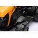 JCB FASTRAC EL Traktor Med Anhænger m/Lædersæde, Gummihjul  "Gul/Sort"