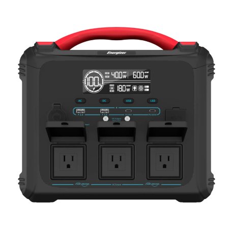 Energizer 1102Wh Bærbart Kraftværk Med 2400W. Sort