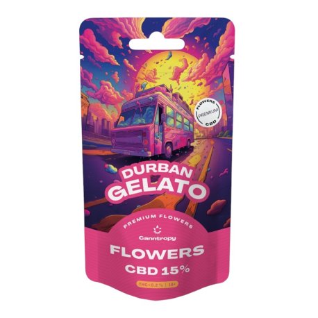 Canntropy Flower Durban Gelato 15% CBD   "2 gram"