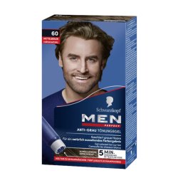 MEN PERFECT  Anti-Grå Tonings-gel   "80 Sortbrun"