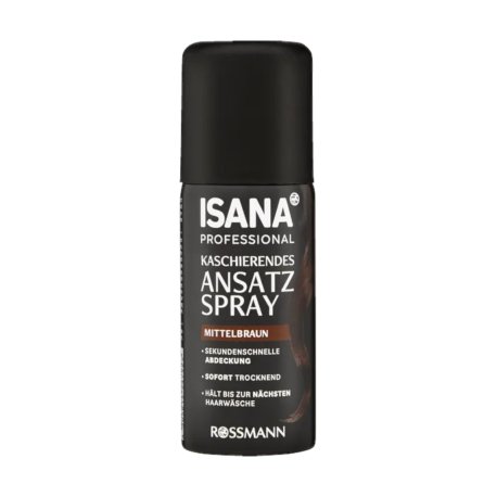 ISANA PROFESSIONAL  Dækkende Hårgrænsespray   "Mellembrun"