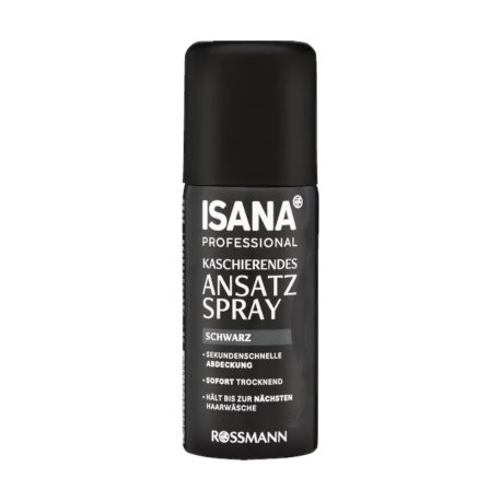ISANA PROFESSIONAL  Dækkende Hårgrænsespray   "Sort"