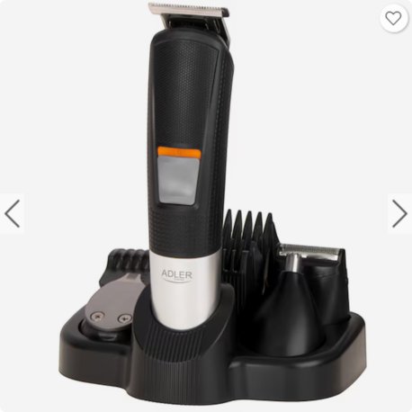 5-i-1 Barbermaskine og Hårtrimmer Med  LED-display