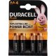Batteri Duracell Plus Boost AA 4 pk