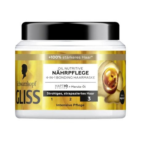 Gliss - Oil Nutritive 4-in-1 Bonding Plejende Hårmaske   400 ml
