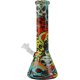 Bong Glas Lige SKULL  Farverig   32,5 cm
