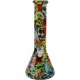 Bong Glas Lige SKULL  Farverig   32,5 cm