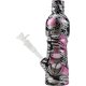 Bong Glasflaske  Sølv/Graffiti Design    25 cm