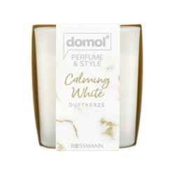Domol Parfume -  Beroligende Duftlys  Hvid   125 gr