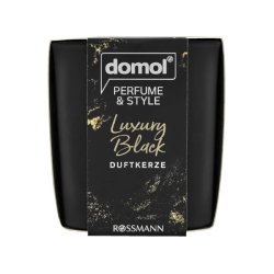 Domol Parfume -  Luksus Sorte Duftlys   Sort   125 gr