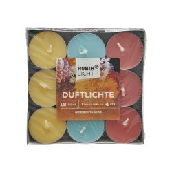 RUBIN LICHT  Fyrfadslys Med Duft  Sommerblomster   18 stk