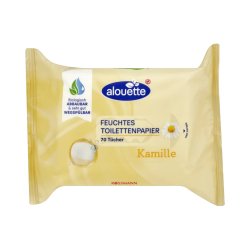 ALOUETTE  Classic Toiletvådservietter  Med Kamille   70 stk