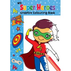 Malebog Super Heroes - 16 sider   A4