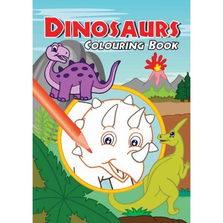 Malebog Dinosaurs - 16 sider   A4