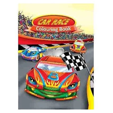 Malebog Car Race - 16 sider   A4