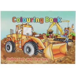 Malebog Bulldozers Tractors - 16 sider   A4