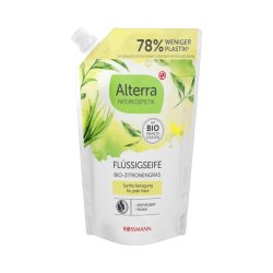 ALTERRA  Flydende Sæbe Økologisk Citrongræs  Refill-Pose   500 ml