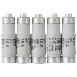 Sikringer 16A D01 5 pk
