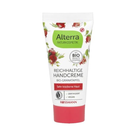ISANA  Håndcreme Nærende Økologisk Granatæble   "Rejsestørrelse  30 ml"