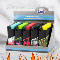 Cool  Lighter Turbo Rubber Tropical Birds