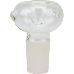 Bong-hoved  Glas 18,8 mm transparent