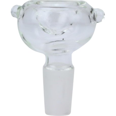 Bong-hoved  Glas 18,8 mm transparent