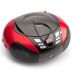 Lenco SCD-37 Boombox med USB   Rød