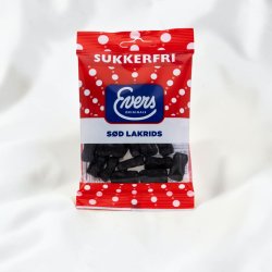 Evers Sød Lakrids 60 gr Sukkerfri