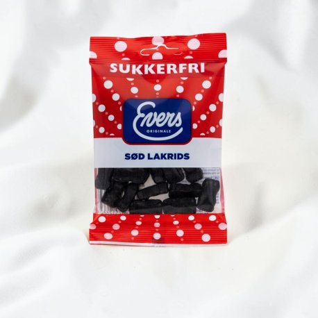 Evers Sød Lakrids 60 gr Sukkerfri