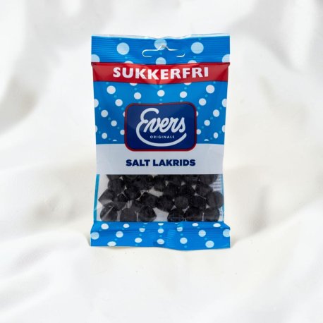 Evers Salt Lakrids 60 gr Sukkerfri