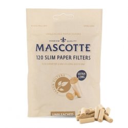 Mascotte Slim Filters Unbleached 120 stk X / Long