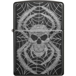 Org.ZIPPO Grå skumring "Spider Skull"