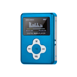 MP3 afspiller med LCD skærm - Sølv