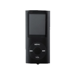 Slim MP3 afspiller med LCD skærm - Sort