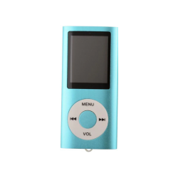 Slim MP3 Afspiller Med LCD Skærm - Blå