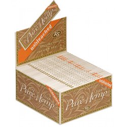 Pure Hemp ublegede papirer - rå - King Size